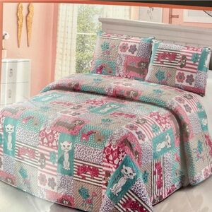 Colorful Patchwork Quilt Set